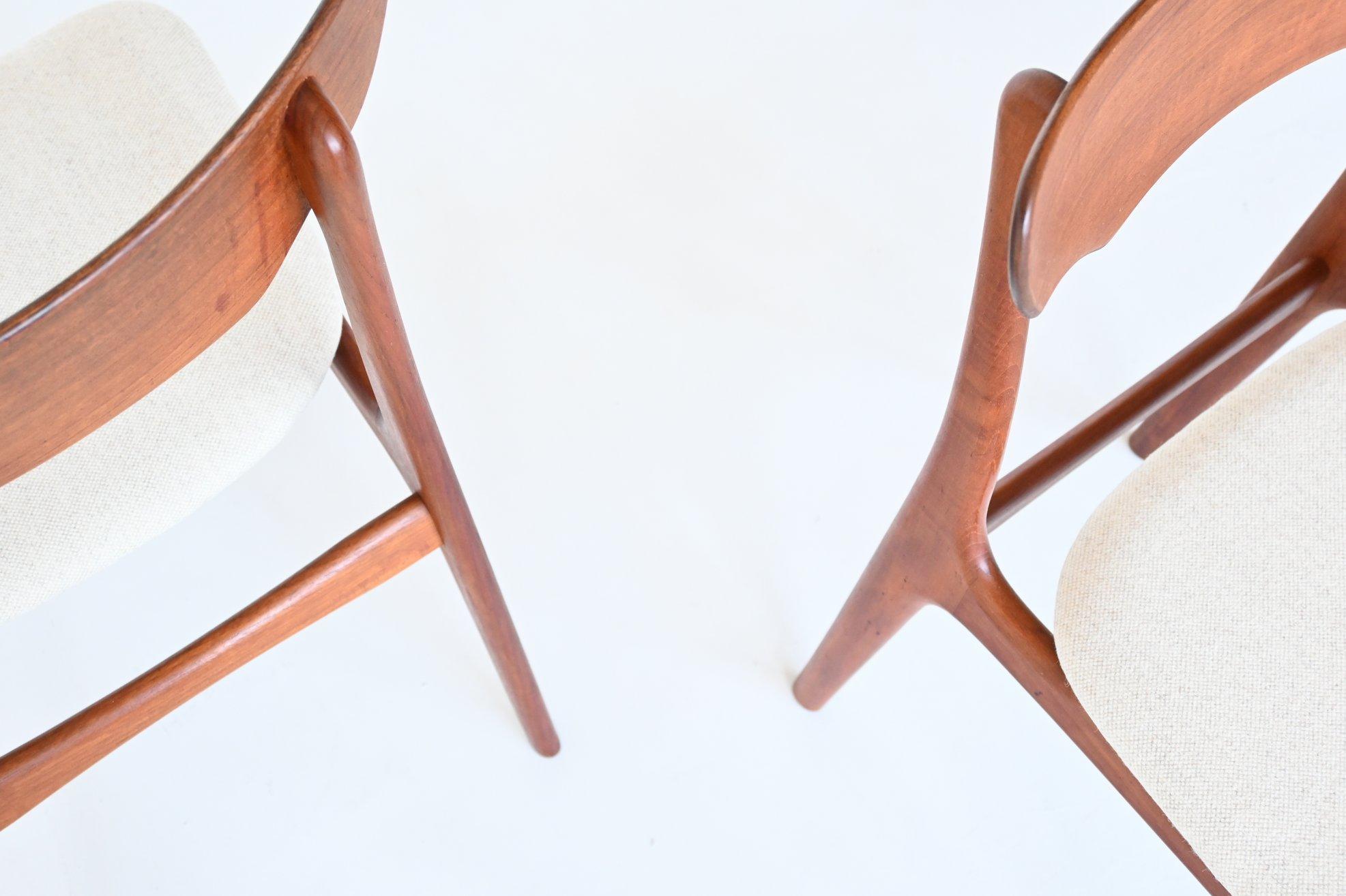 Schionning & Elgaard Teak Dining Chairs Randers, Denmark, 1960 3