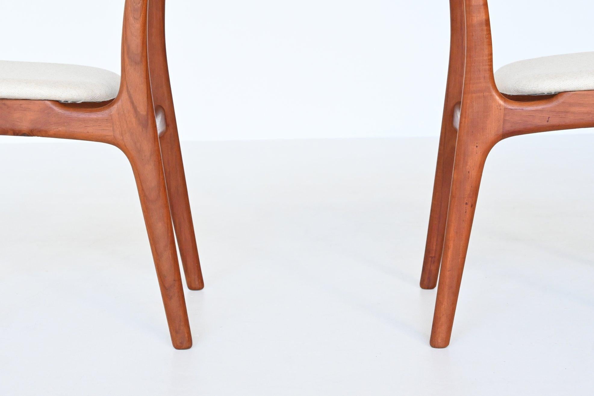 Schionning & Elgaard Teak Dining Chairs Randers, Denmark, 1960 4