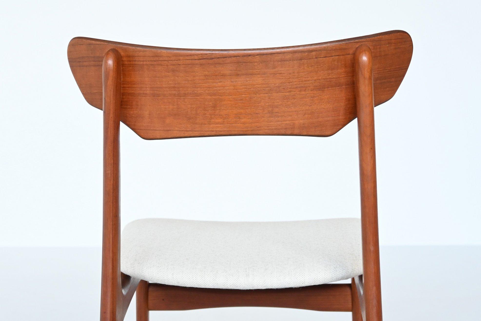 Schionning & Elgaard Teak Dining Chairs Randers, Denmark, 1960 6