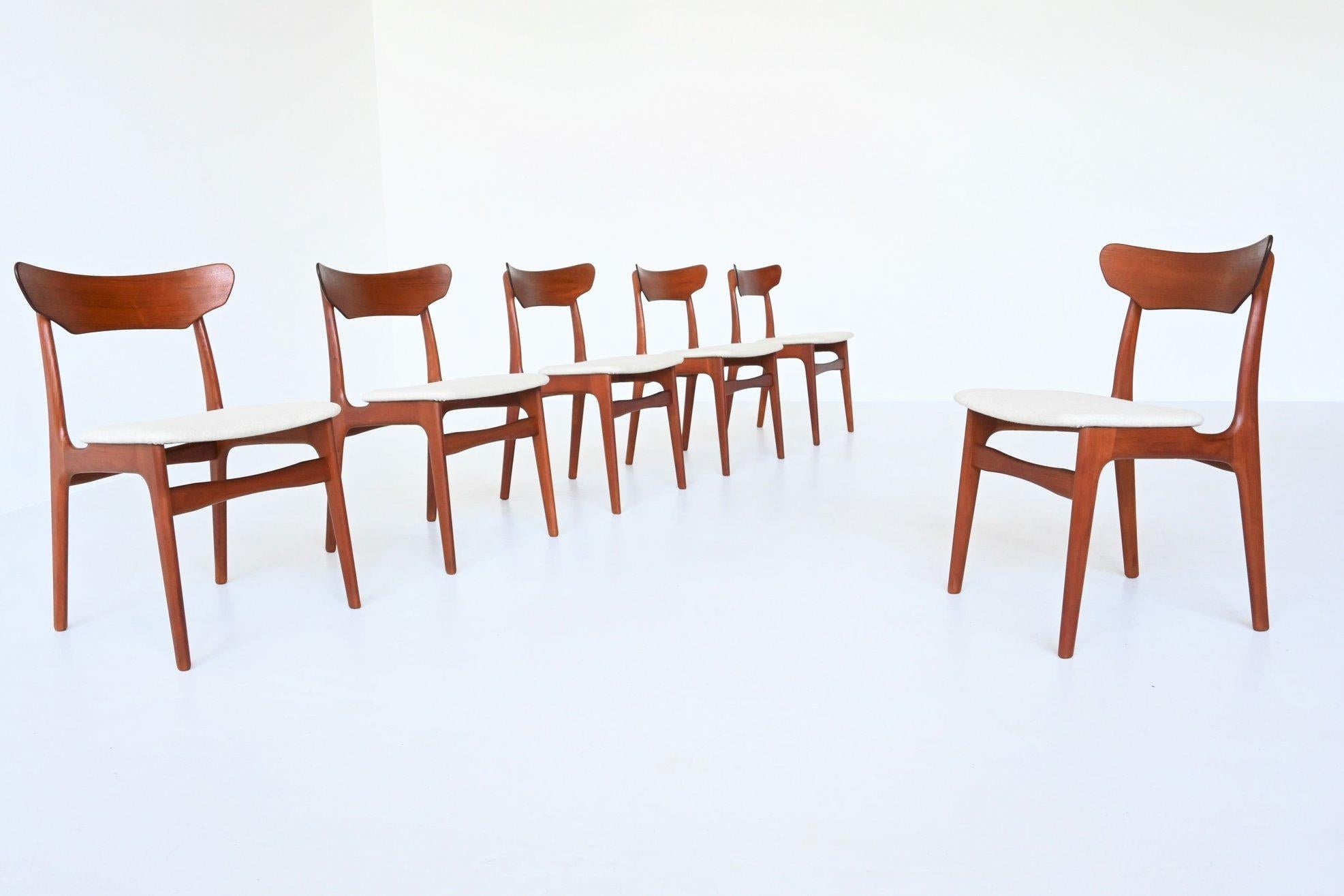 Danish Schionning & Elgaard Teak Dining Chairs Randers, Denmark, 1960