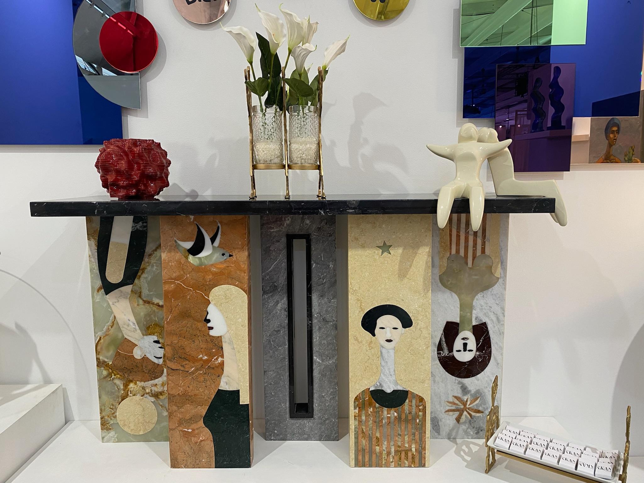 Artistic Marble Console - SCHITZO II by R’Kan For Sale 3