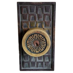 Vintage Schlage Sahara Brutalist Entry Doorknob 