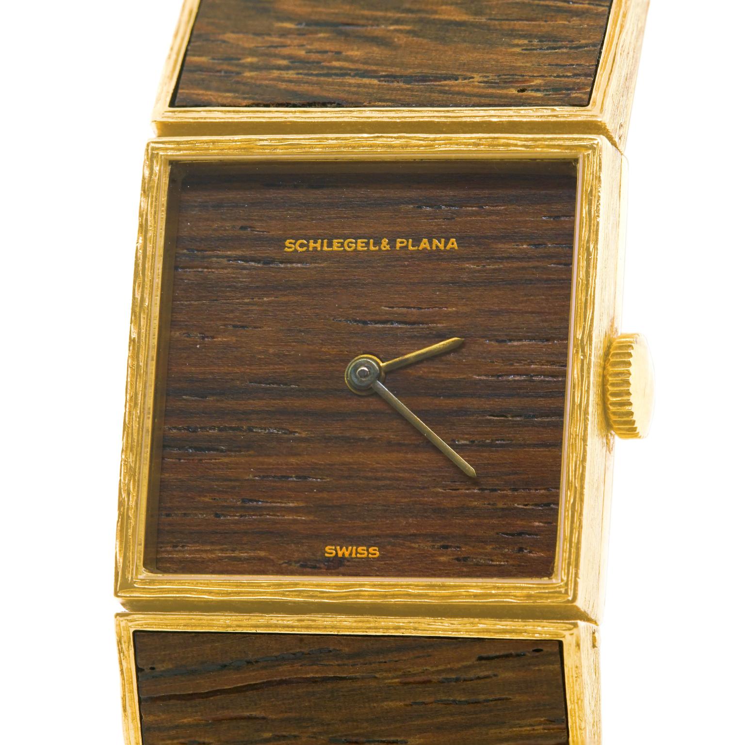 Schlegel & Plana Swiss Modern Gold Watch 1