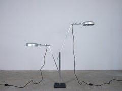 Schliephacke Double Feature Floor Lamp Aluminium for Mewa, circa 1955