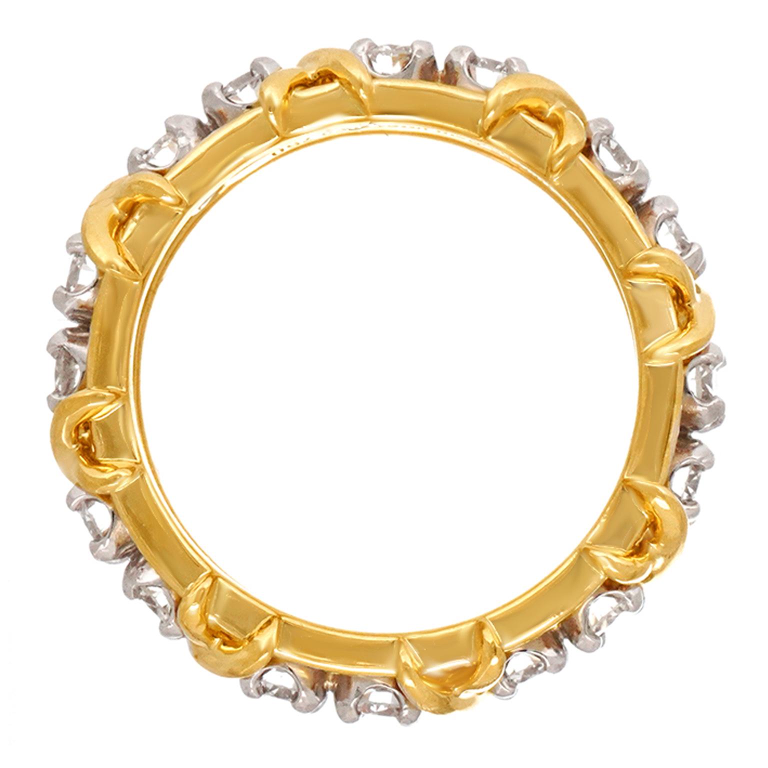 Schlumberger 16 Stone Diamond Ring 2