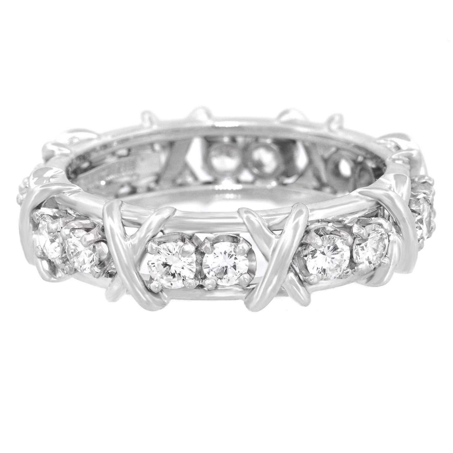 Schlumberger 16 Stone Diamond Ring 3