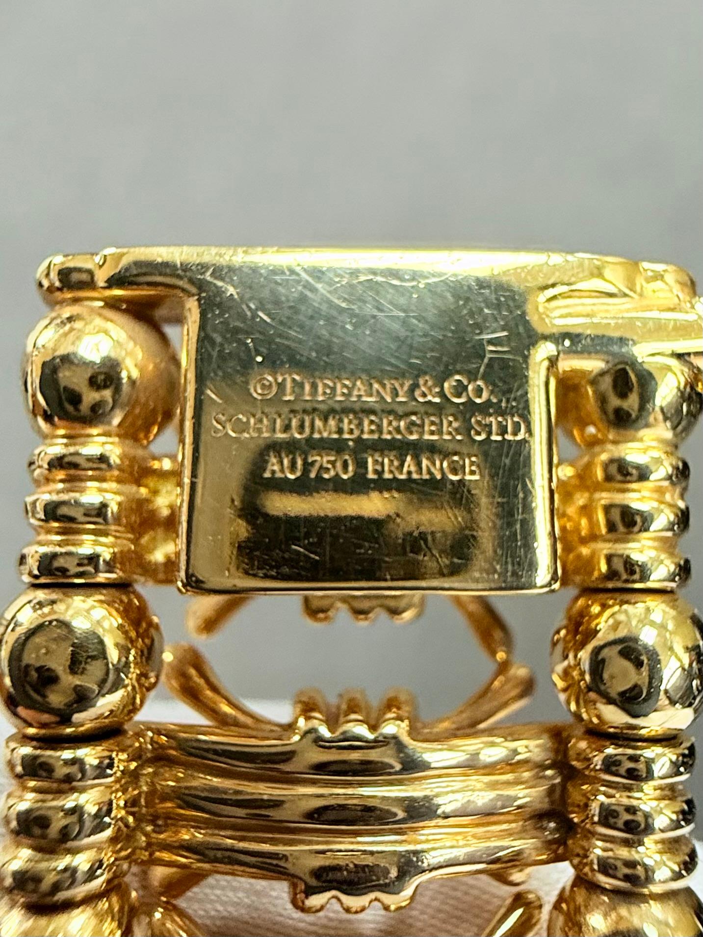 Schlumberger Bracelet large en or jaune 18k en vente 8
