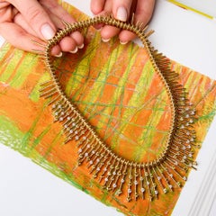 Schlumberger for Tiffany & Co. 18k Gold and Colored Diamond Fringe Necklace