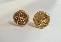 Gemelos Flor Schlumberger para Tiffany & Co. de oro amarillo de 18 quilates