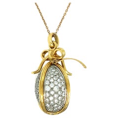 Schlumberger for Tiffany & Co. Diamond Gold Pendant Necklace