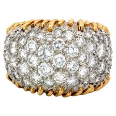 Schlumberger for Tiffany & Co. Diamond Stitches Ring 18K Gold