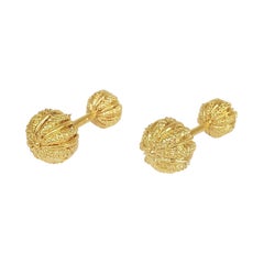 Schlumberger for Tiffany & Co. Fluted Gold Cufflinks