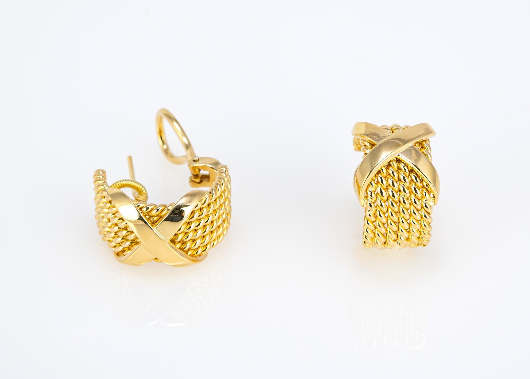tiffany & co gold earrings