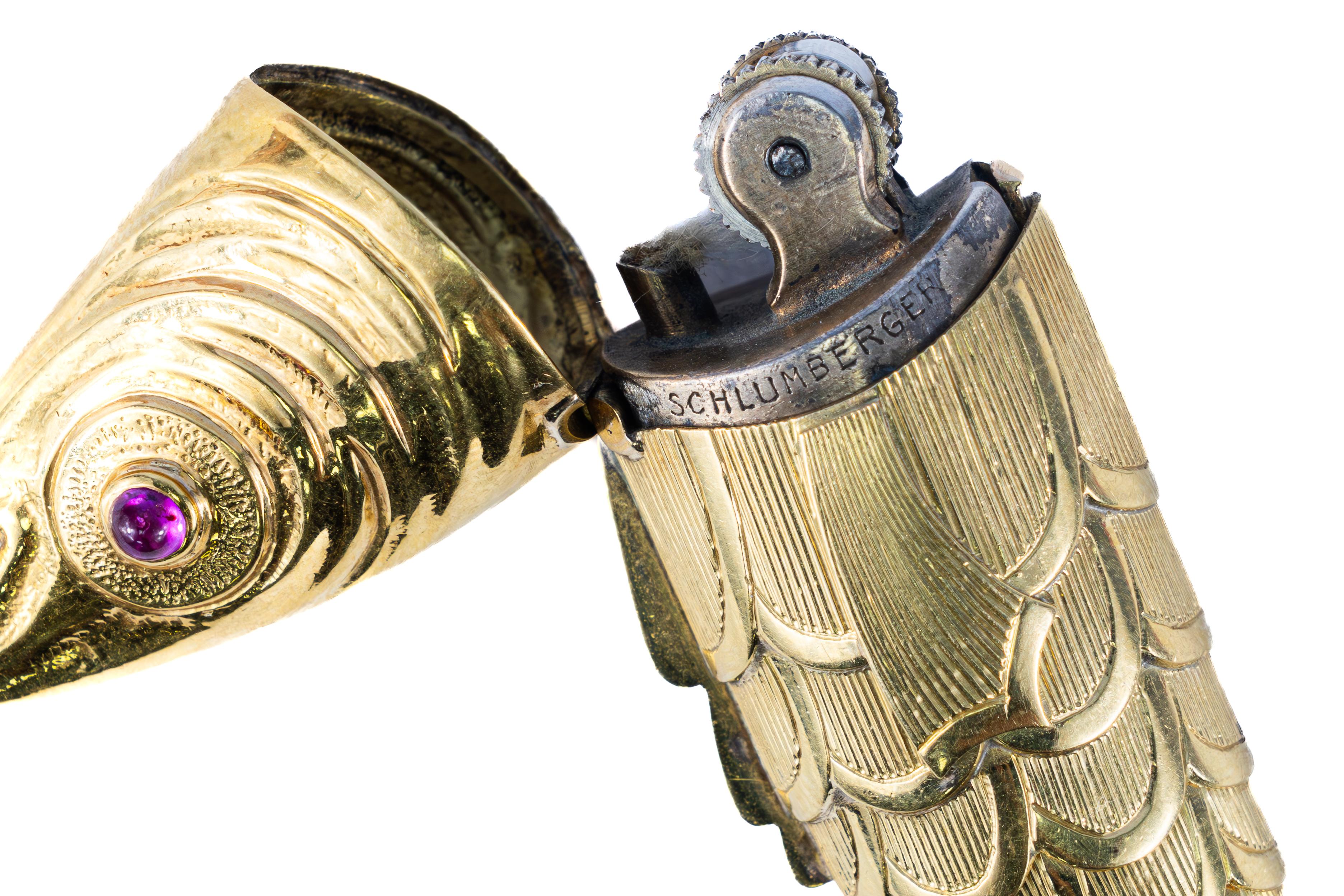 Schlumberger pour Tiffany & Co. Briquet à poisson en or Unisexe en vente