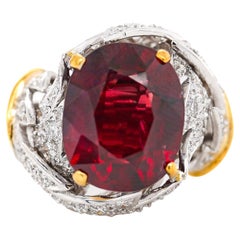 Schlumberger For Tiffany & Co. No Heat 6 Carat Ruby and Diamond Ring