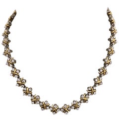 Schlumberger for Tiffany & Co. Platinum 18K Gold and Diamond "Lynn" Necklace 