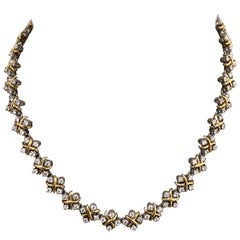 Schlumberger for Tiffany & Co. Platinum 18K Gold and Diamond "Lynn" Necklace