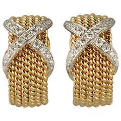 Schlumberger for Tiffany X Earrings with Diamonds