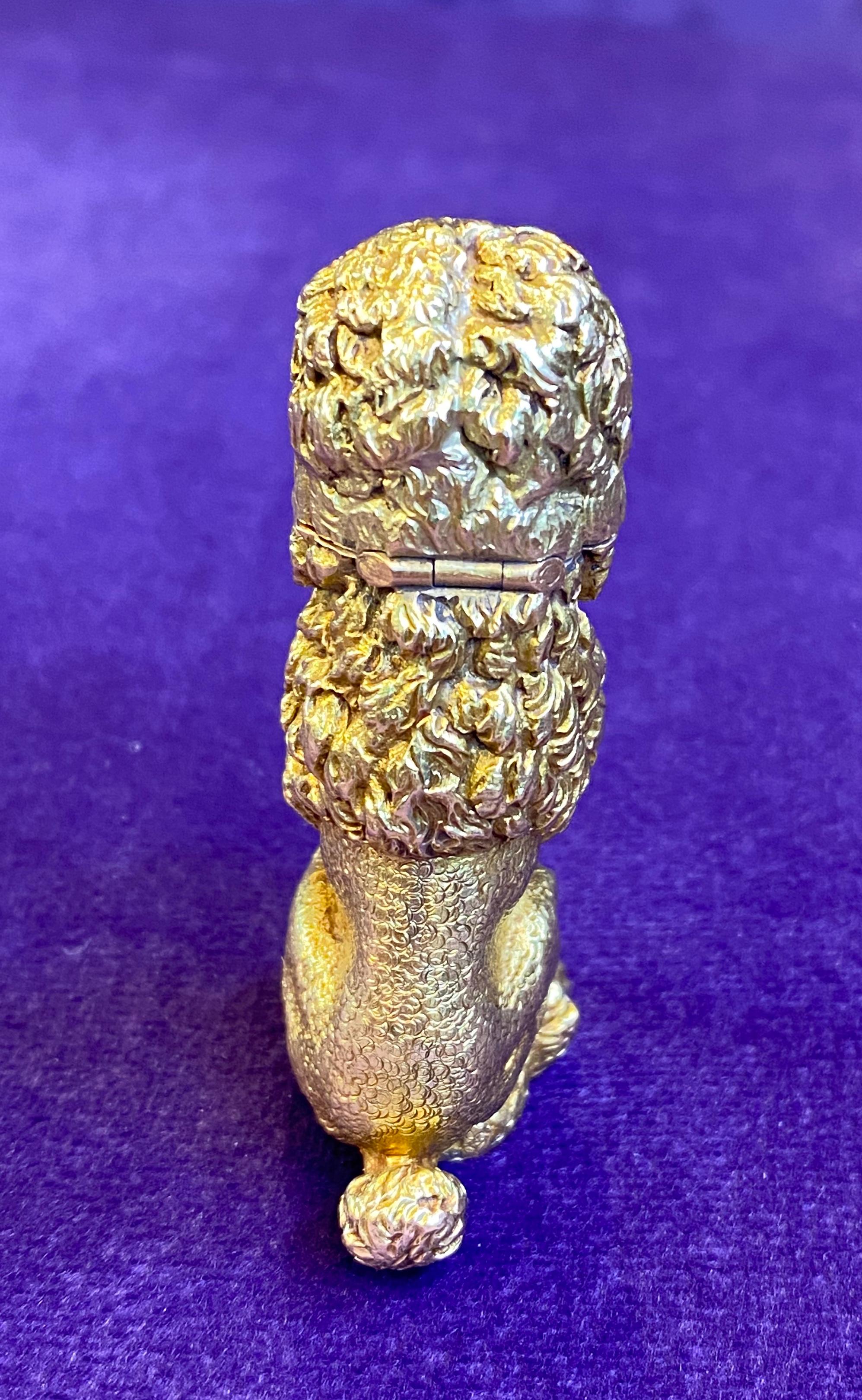 Schlumberger Gold Poodle Lighter For Sale 3