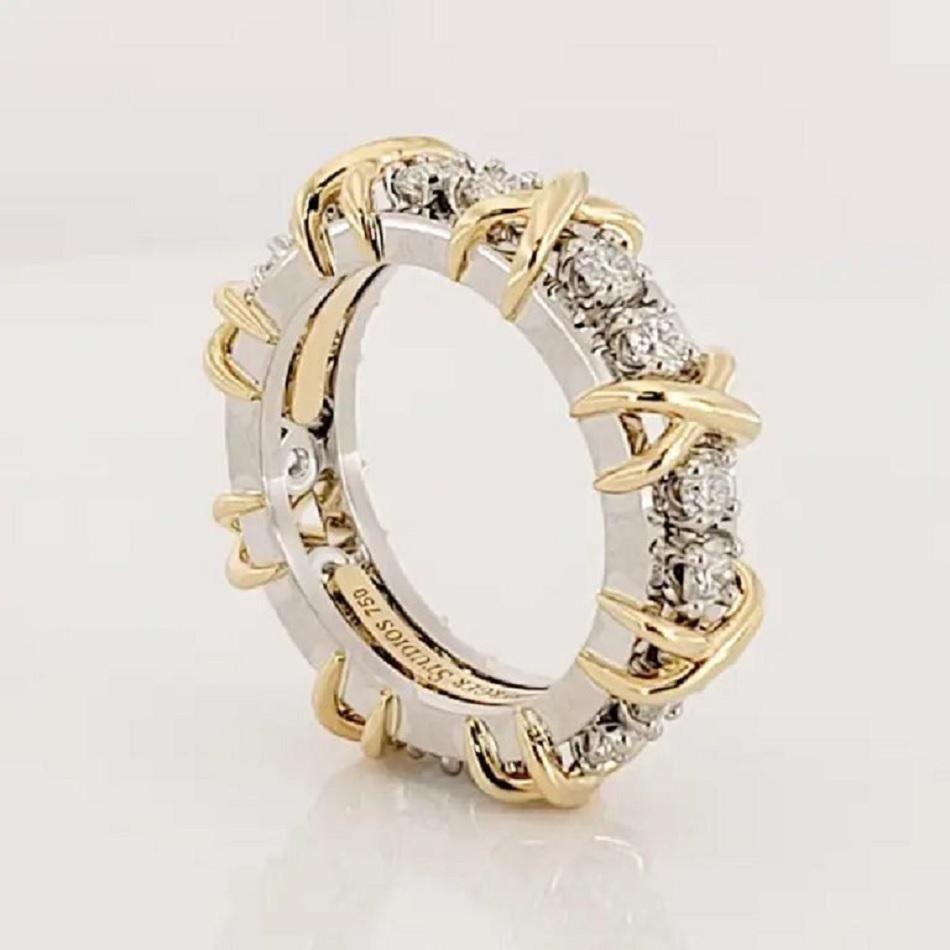 Schlumberger Sixteen stone Ring by Tiffany & Co. 7.25 In New Condition In New York, NY