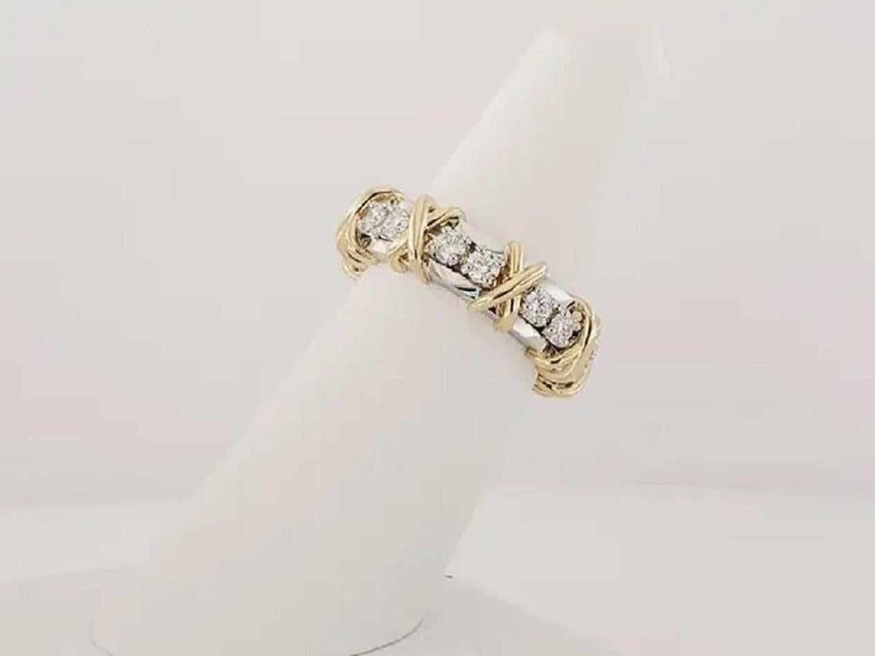 Schlumberger Sixteen stone Ring by Tiffany & Co. 7.25 1