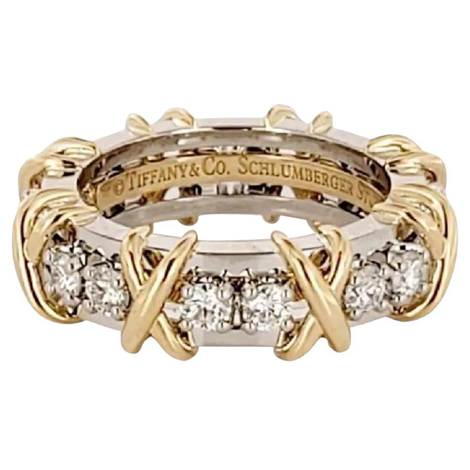 Schlumberger Sixteen stone Ring by Tiffany & Co. 7.75 For Sale