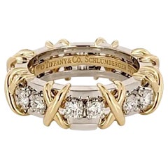 Bague Schlumberger Sixteen Stones de Tiffany & Co. Taille 7 Bague Schlumberger Sixteen Stones de Tiffany & Co. Taille 7
