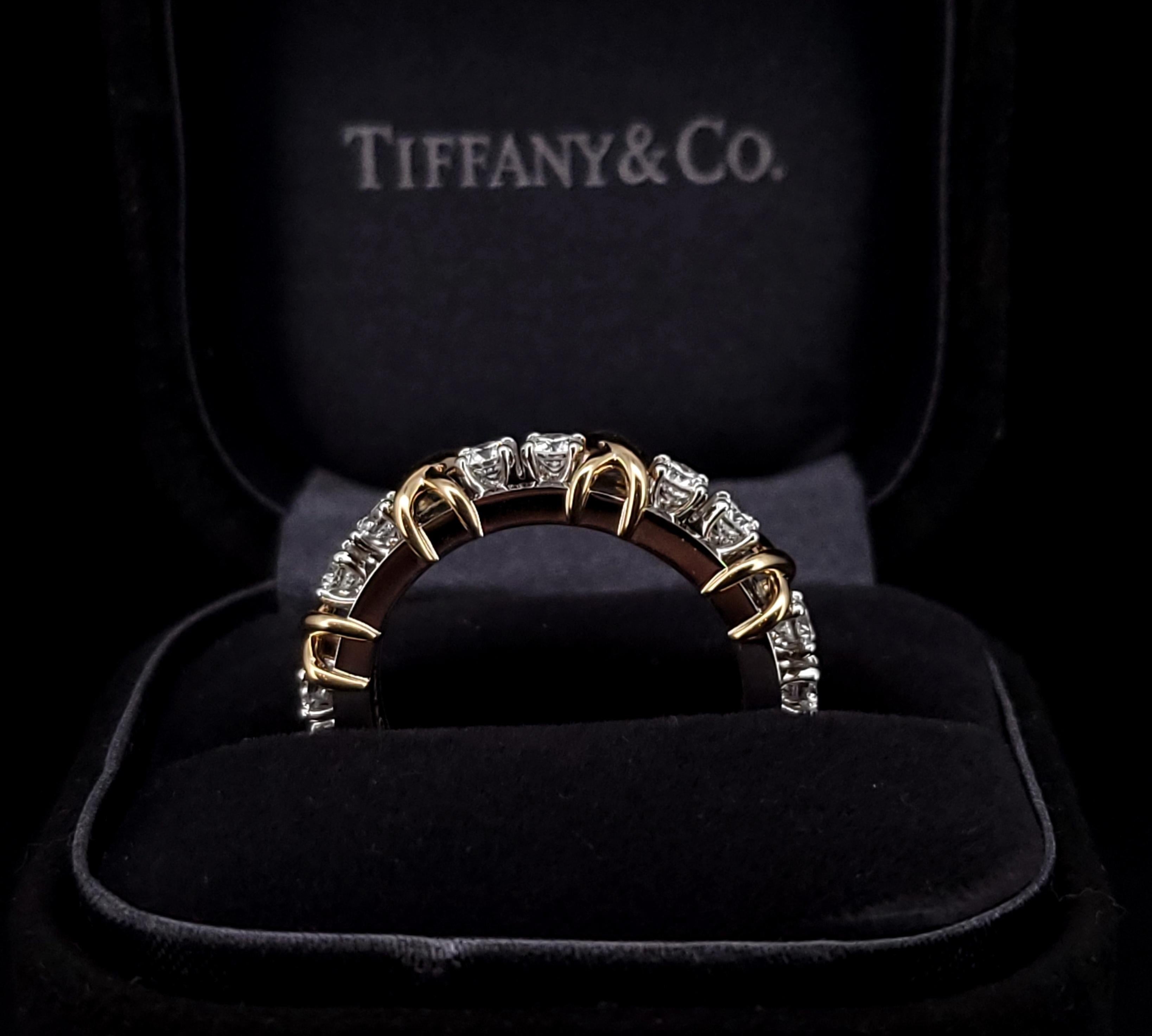 Schlumberger Sixteen Stone Ring by Tiffany & Co. Size 8 2
