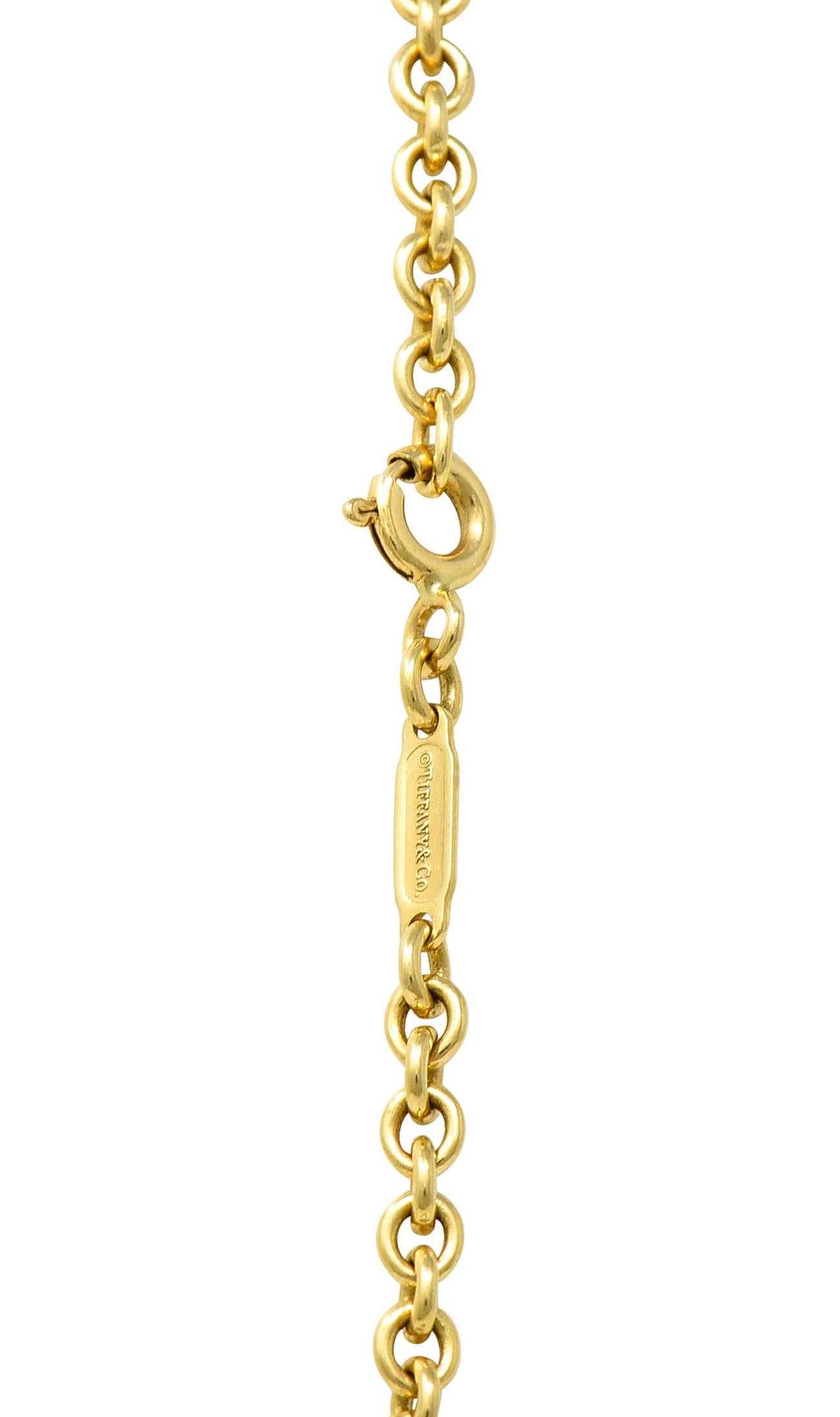 Schlumberger Tiffany & Co. 2.75 CTW Pave Diamond 18 Karat Gold Platinum Large Eg 6