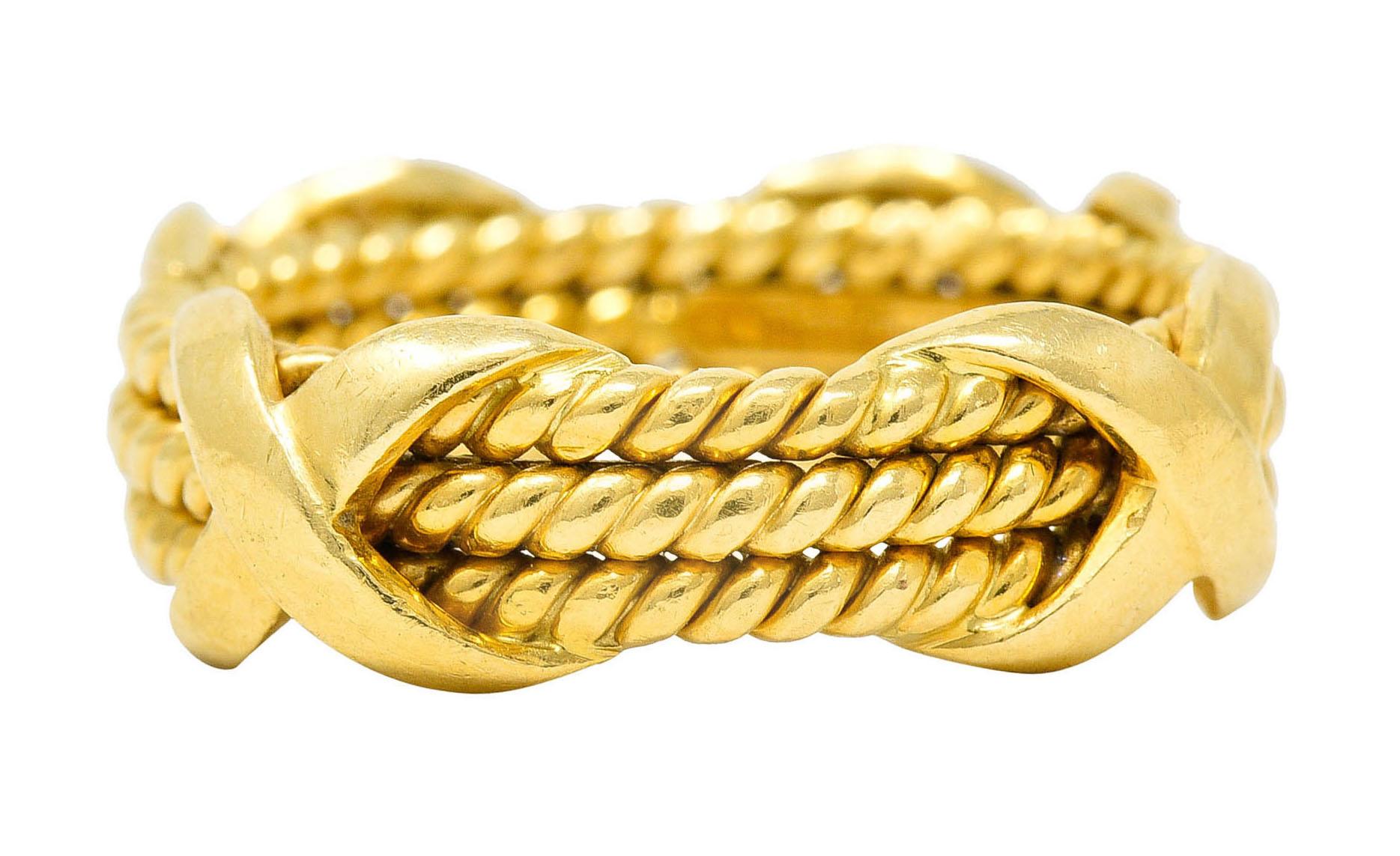gold twisted rope ring