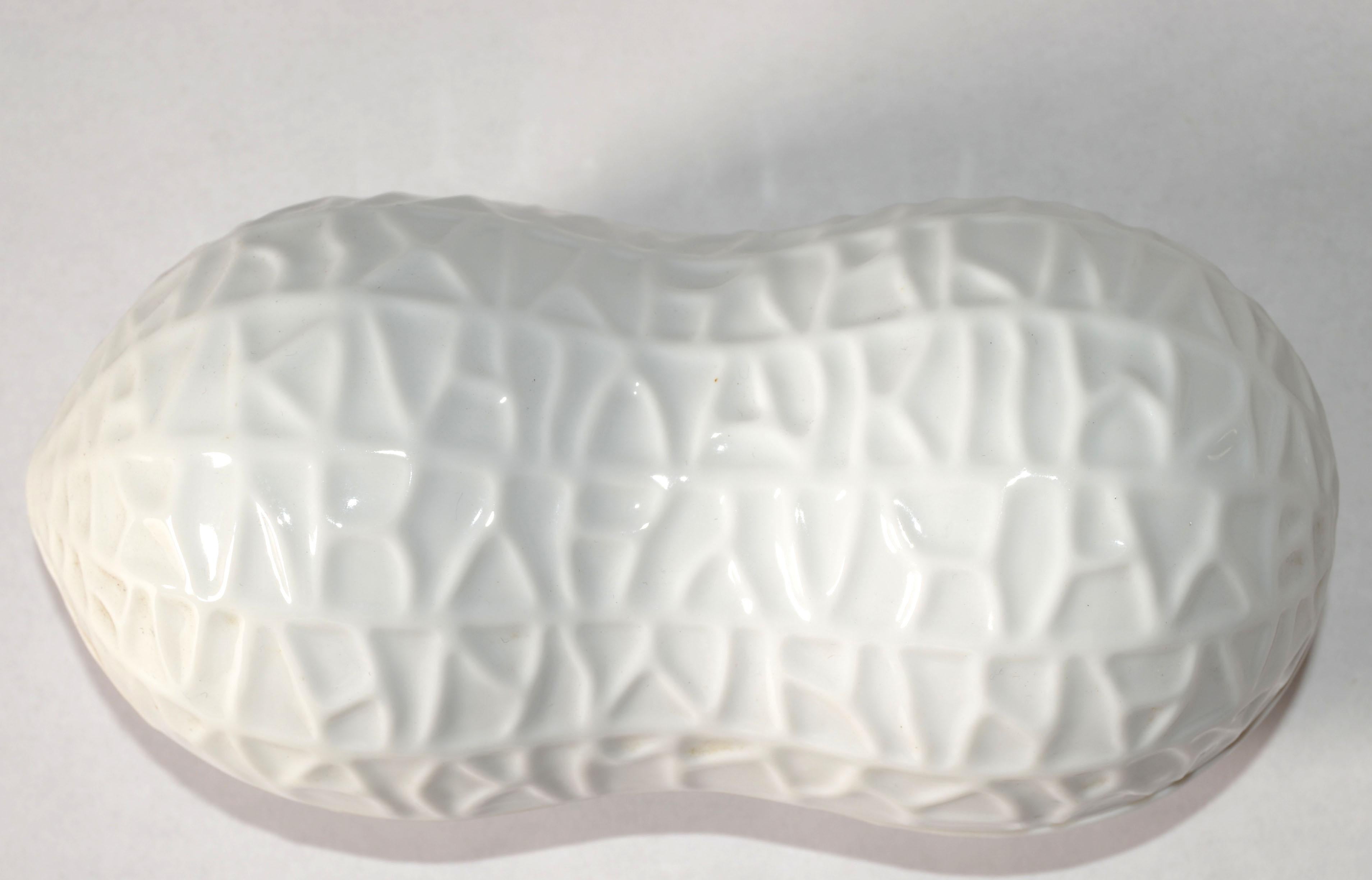Schmid Design Caja decorativa de cerámica blanca para baratijas de cacahuete, recuerdo, joyero en venta 5
