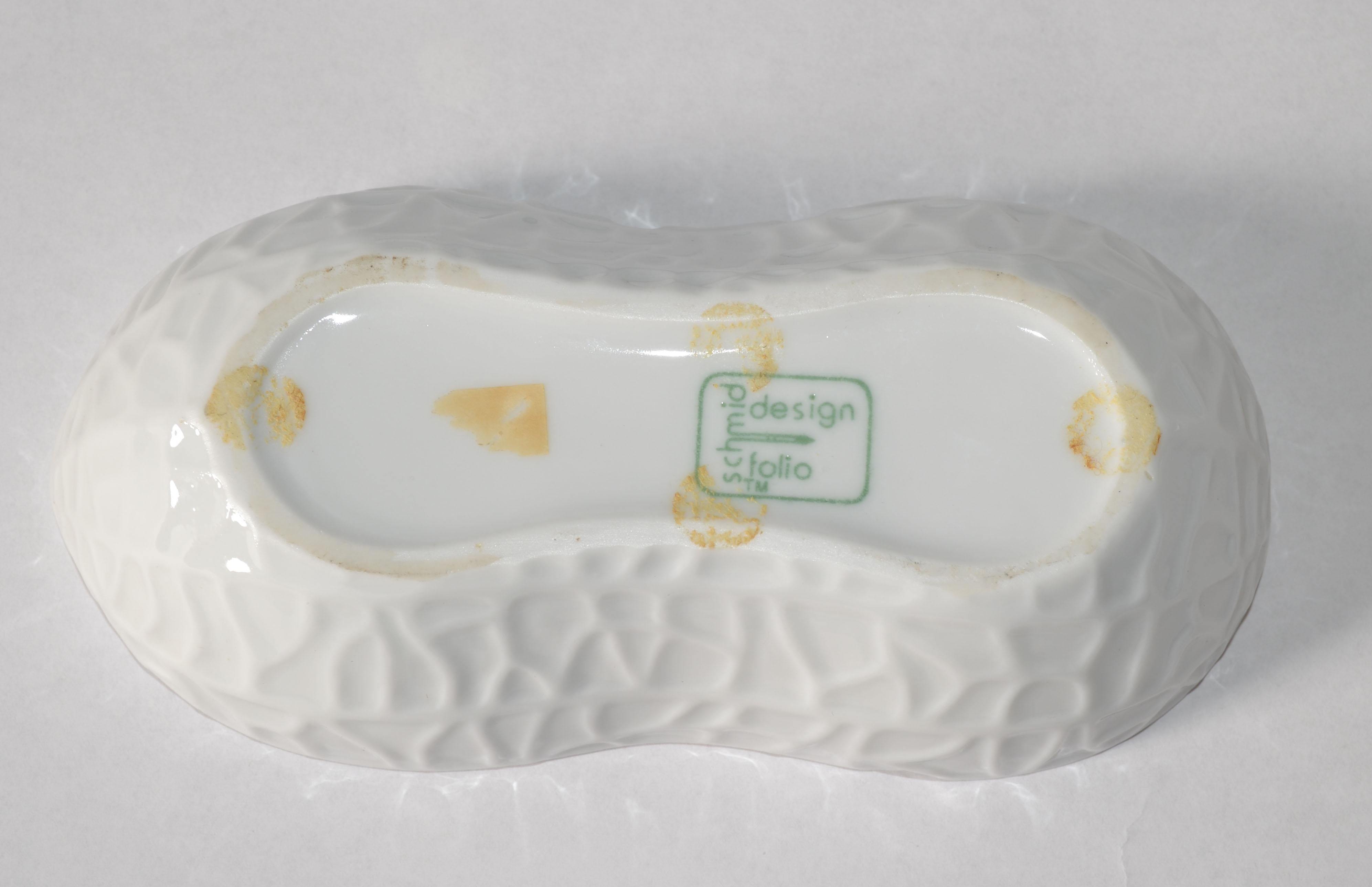 Schmid Design Caja decorativa de cerámica blanca para baratijas de cacahuete, recuerdo, joyero en venta 6