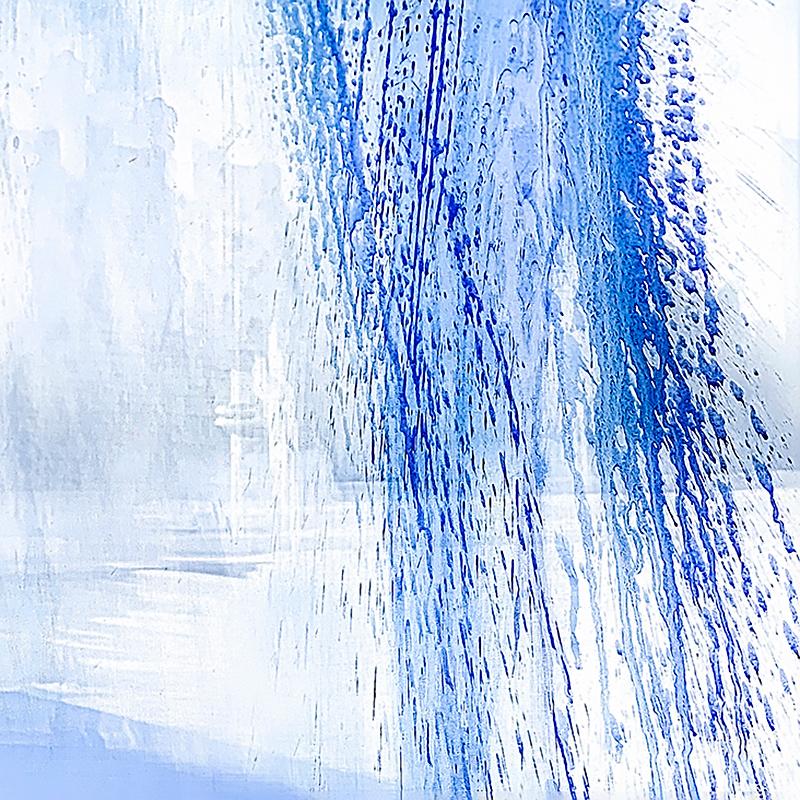 Blue, my favorite colour - Abstract Photograph by Schmidt Betty