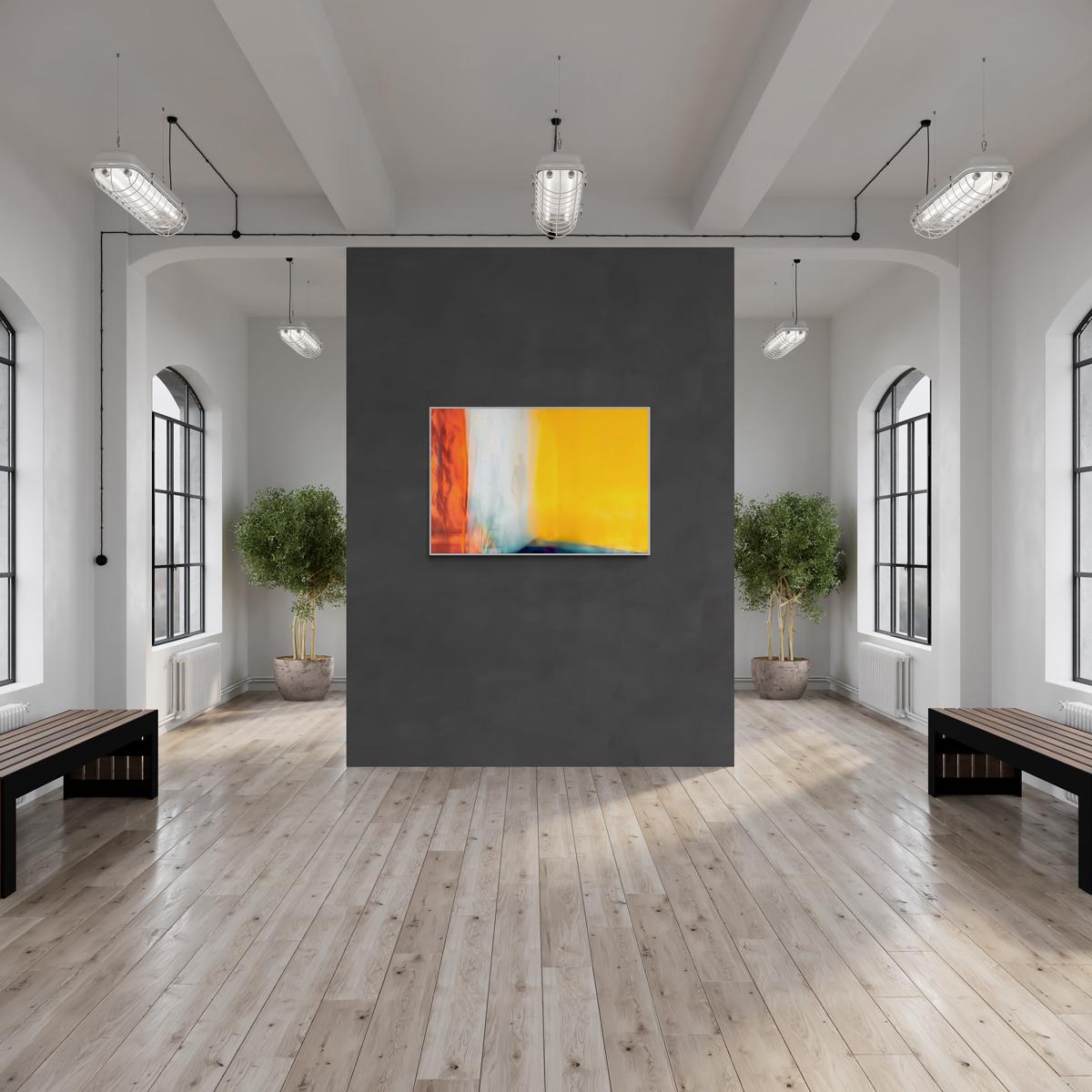 Die anmutige Durchquerung des Raums (Orange), Abstract Photograph, von Schmidt Betty