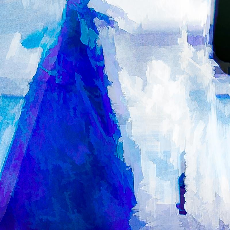 Serenade (Blau), Abstract Photograph, von Schmidt Betty