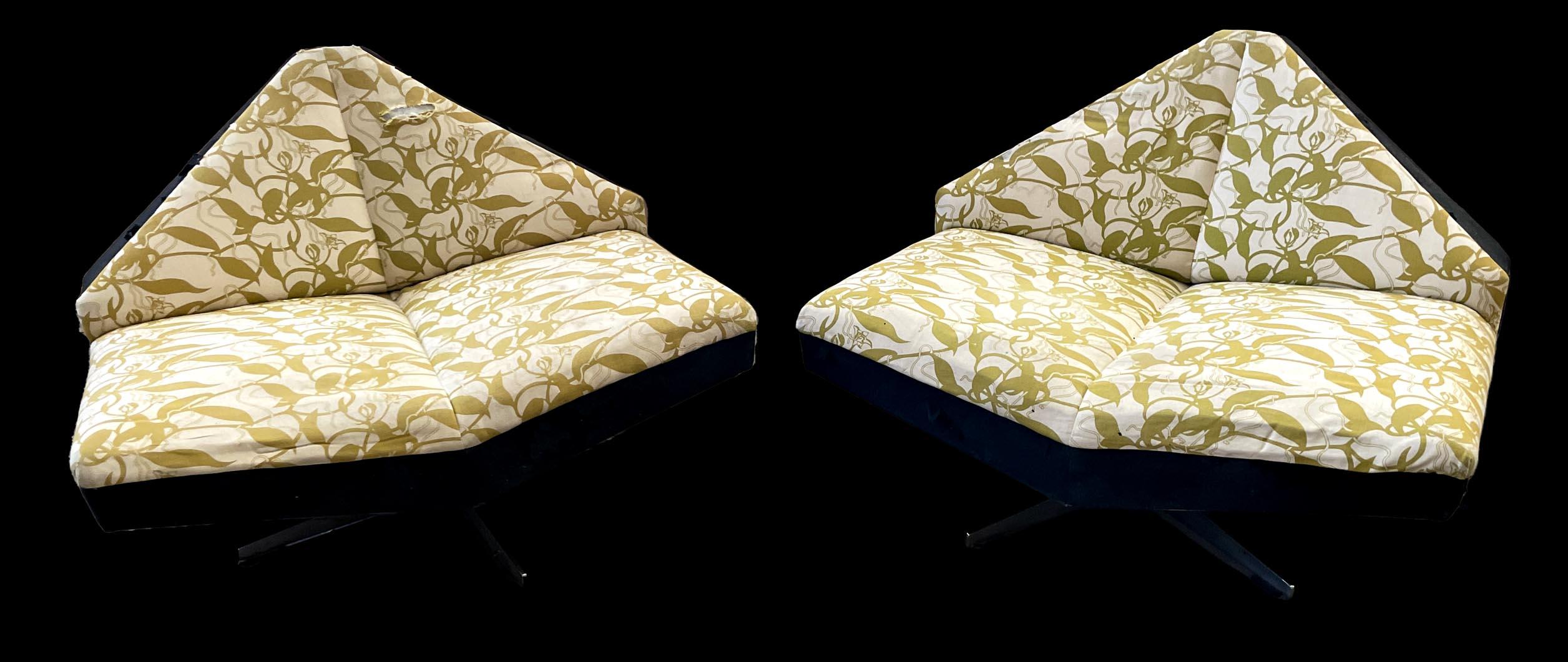 Swedish SCHMIEDER – “Brasilia” Seating Set: Sofa and Pair of Armchairs, Sweden, 1960