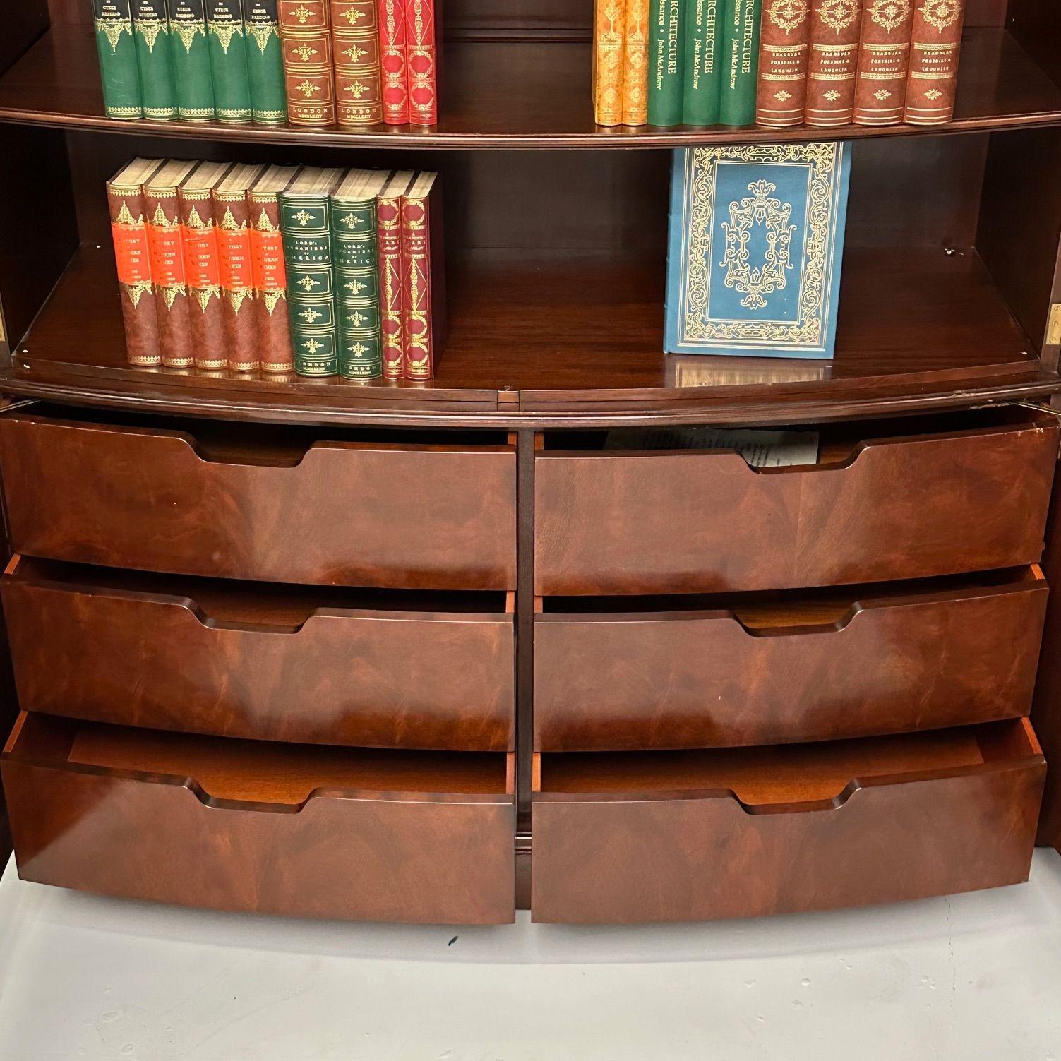 Schmieg & Kotzian, Georgiano, Libreria o vetrina, Mogano, Legno di raso, anni '20 in vendita 7