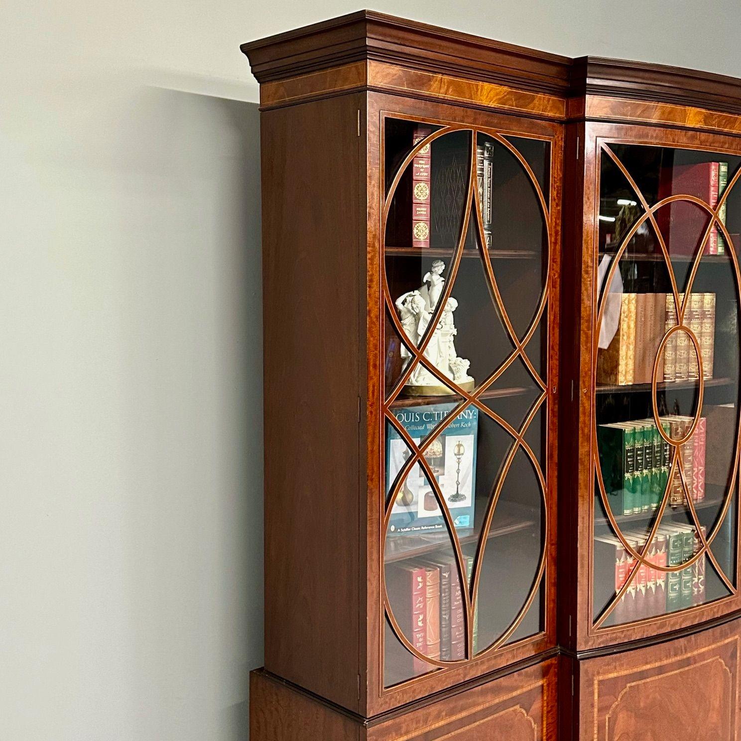 Schmieg & Kotzian, Georgiano, Libreria o vetrina, Mogano, Legno di raso, anni '20 in vendita 10