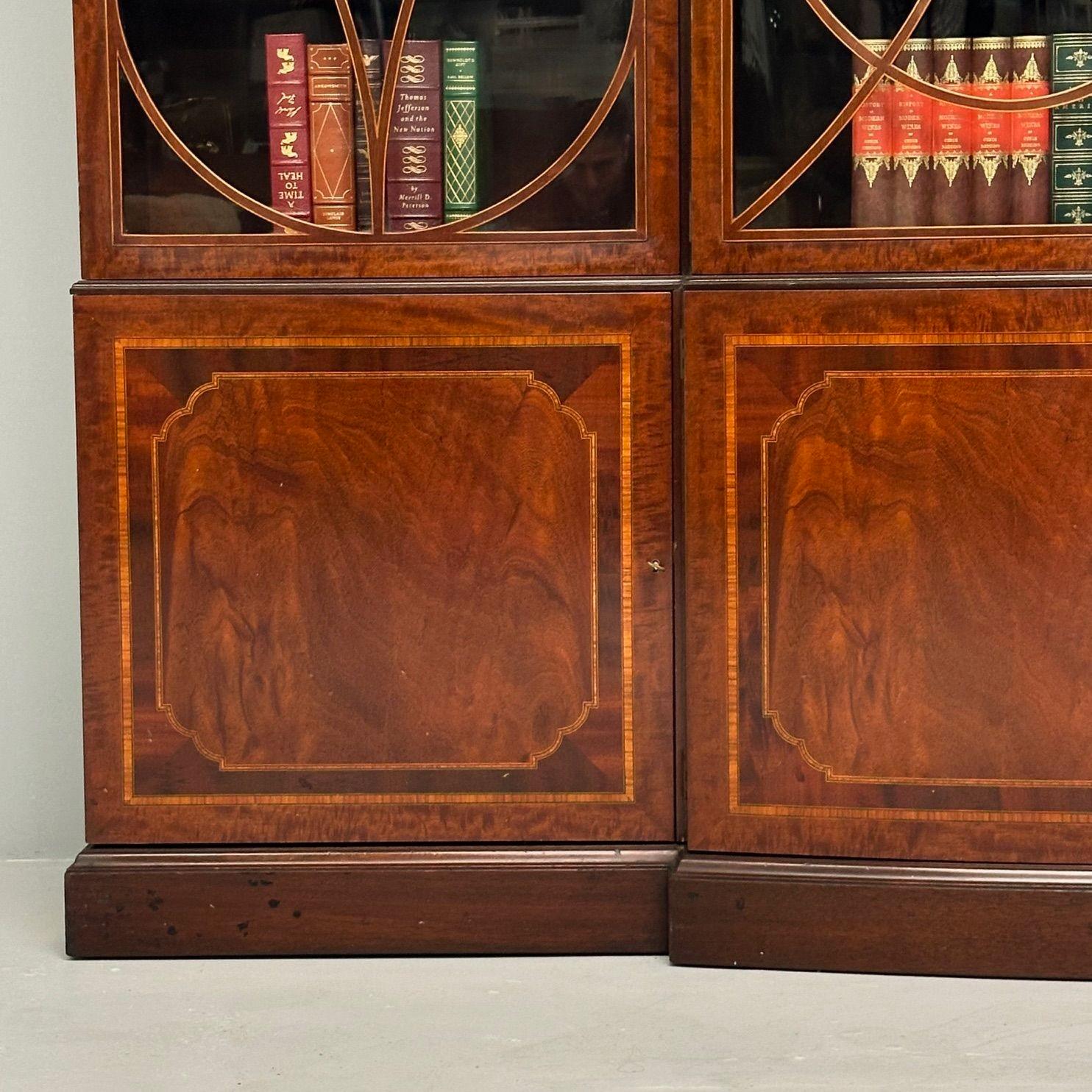 Schmieg & Kotzian, Georgiano, Libreria o vetrina, Mogano, Legno di raso, anni '20 in vendita 4