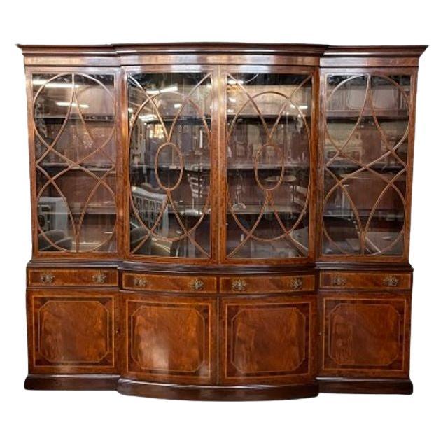 Schmieg & Kotzian, Georgian, Breakfront or Bookcase, Mahogany, Satinwood, 1920s