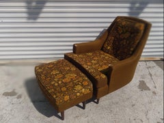 Schnadig Adrian Pearsall Style Lounge Chair and Ottoman