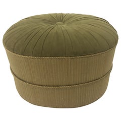 Pouf ovale en Ultrasuede Schnazzy