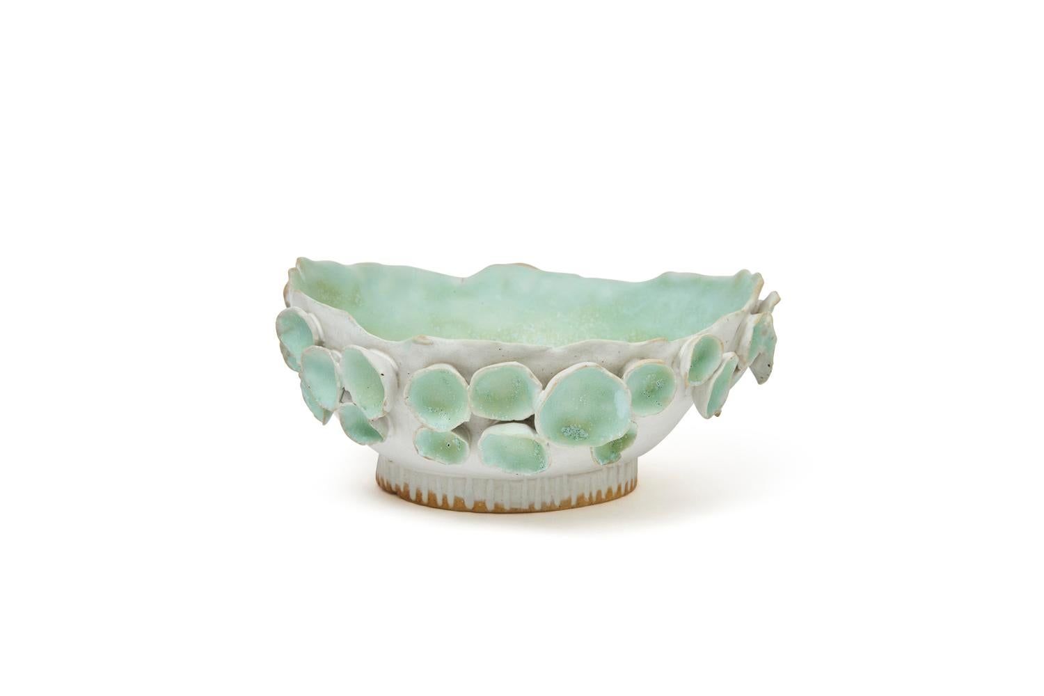 Trish DeMasi
Schneeballen white bowl, 2021
Glazed ceramic
Measures: 3.75 x 9.25 x 8.75.
 