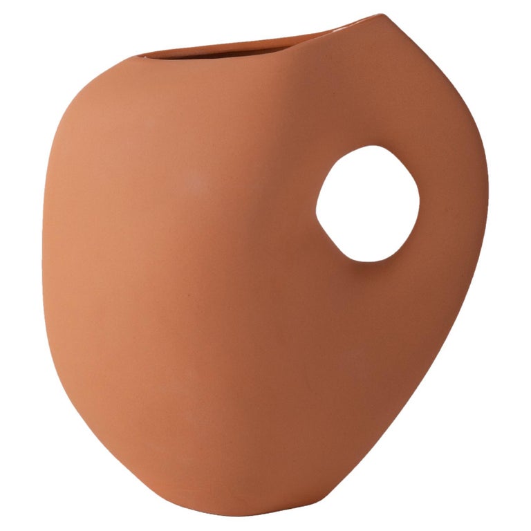 Schneid Studio Aura I Ceramic Vase, Apricot For Sale