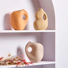 Schneid Studio Aura II Ceramic Vase, Mustard