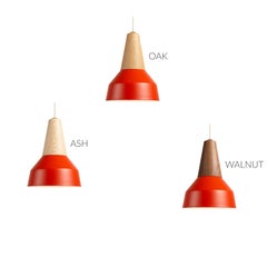 Schneid Studio Eikon Basic Poppy Red, Oak, Pendant Lamp