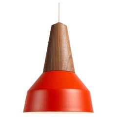 Schneid Studio Eikon Basic Poppy Red, Walnut, Pendant Lamp