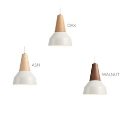 Schneid Studio Eikon Basic White, Walnut, Pendant Lamp