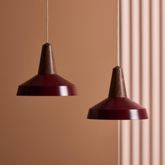 Schneid Studio Eikon Circus Burgundy, Walnut, Pendant Lamp