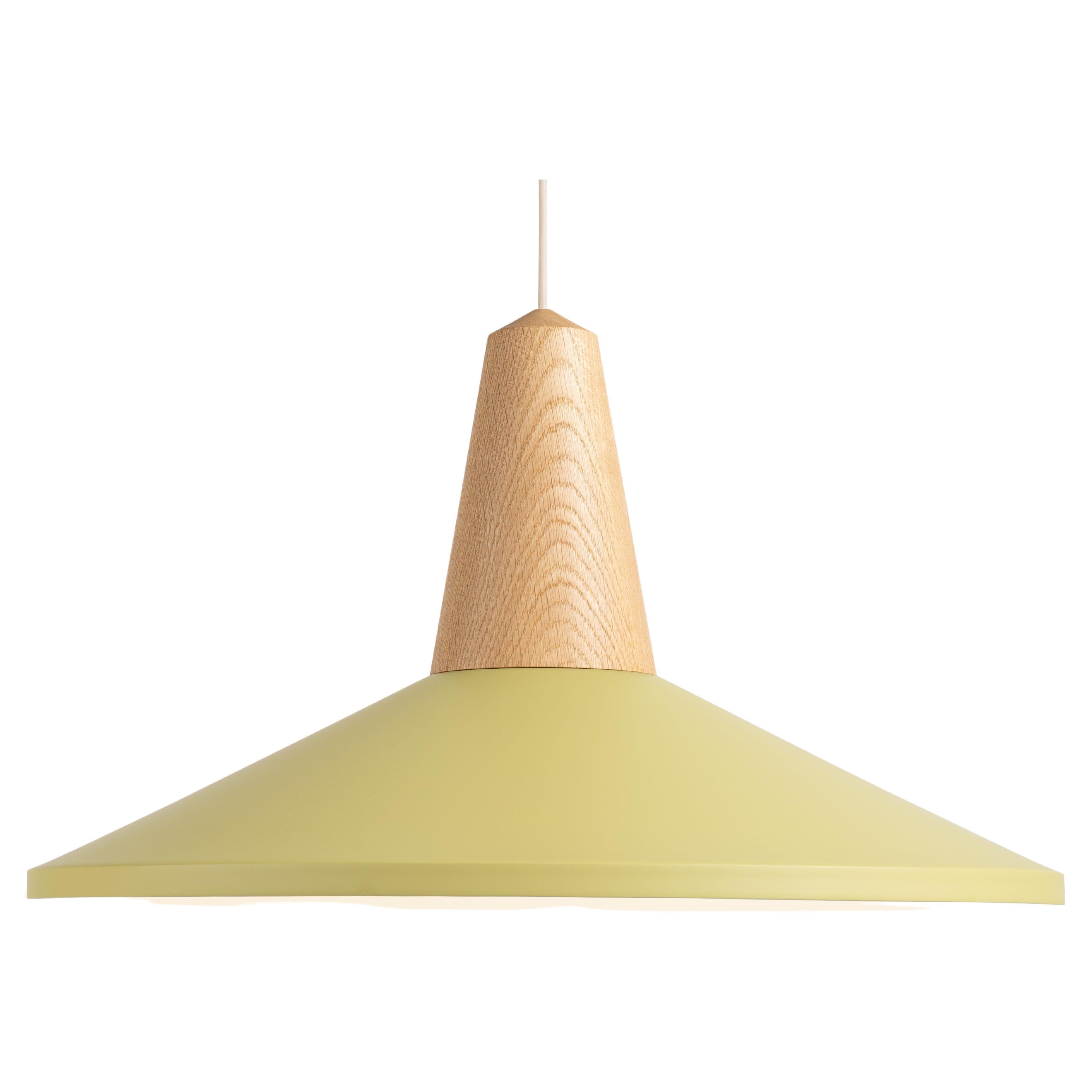Schneid Studio Eikon Shell Olive, Oak, Pendant Lamp For Sale